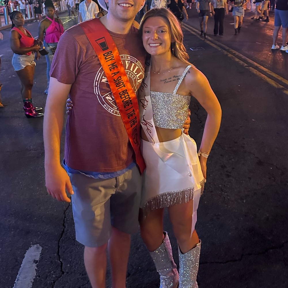 12th Tribe White and Silver Mini Skirt